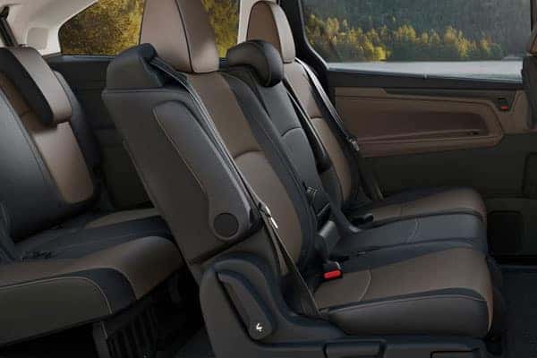 Honda Odyssey cargo space with seats folded