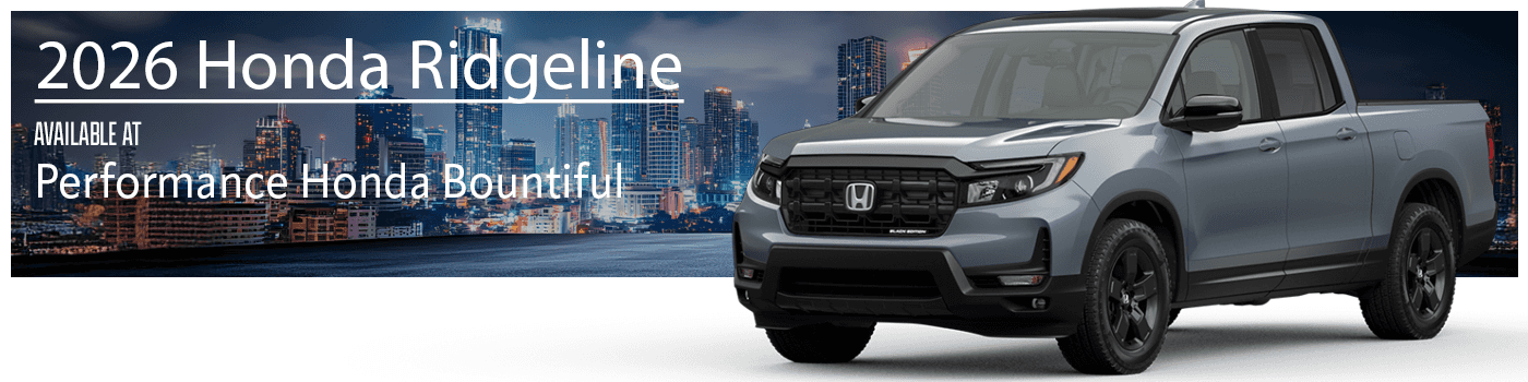 2026 Honda Ridgeline RTL At Performance Honda Bountiful